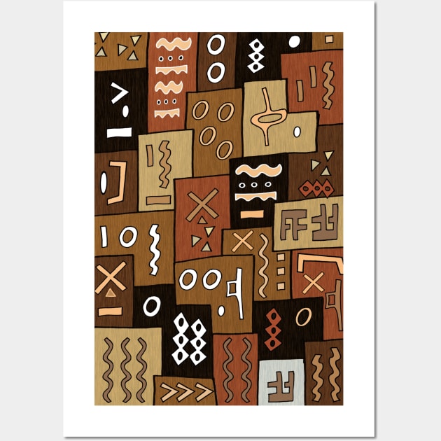 Ethnic Pattern Wall Art by Scratch